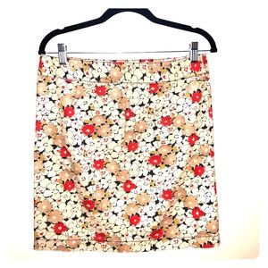 Floral Ann Taylor Pencil Skirt